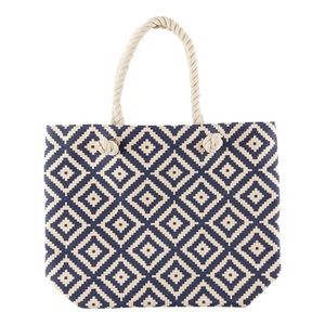 Summer and Rose Navy and White tote